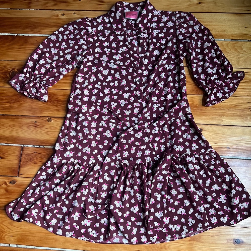 Kate Spade Knee Length Floral Dress XS